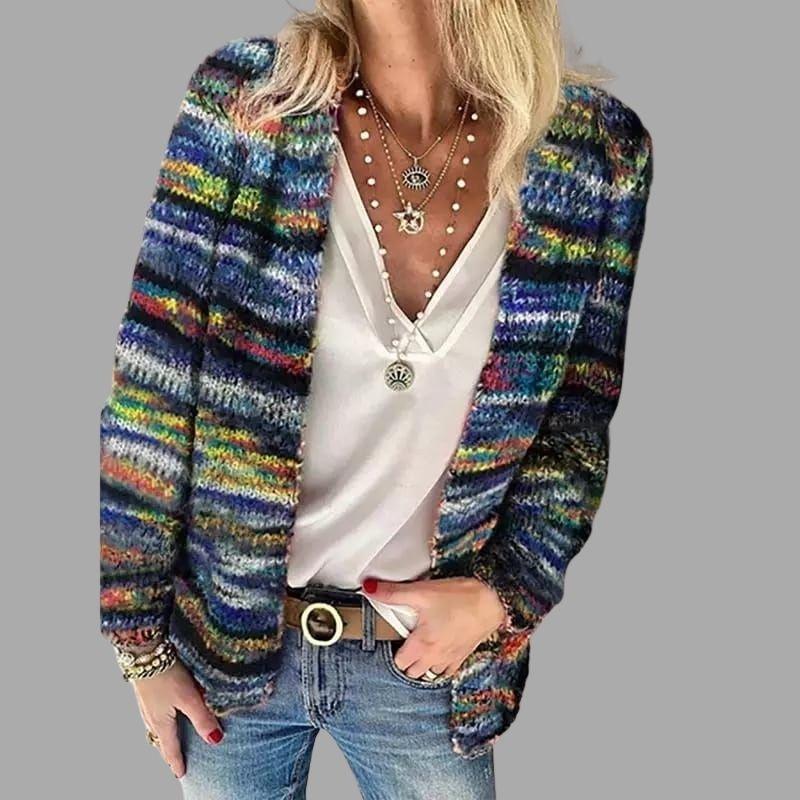Lina - Multicoloured Warm vest voor dames