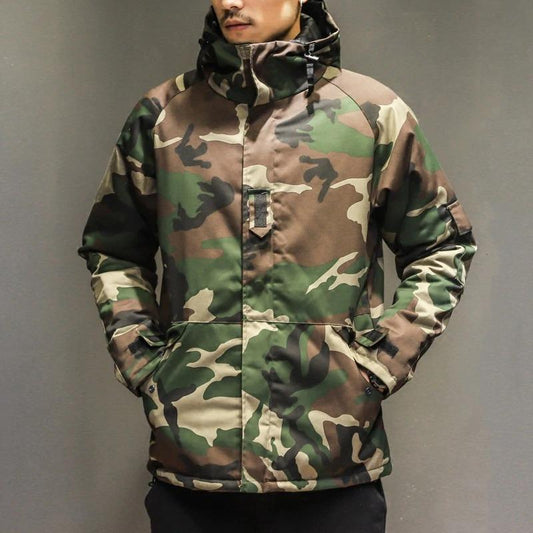 Eric - Modieuze camouflage jas met capuchon